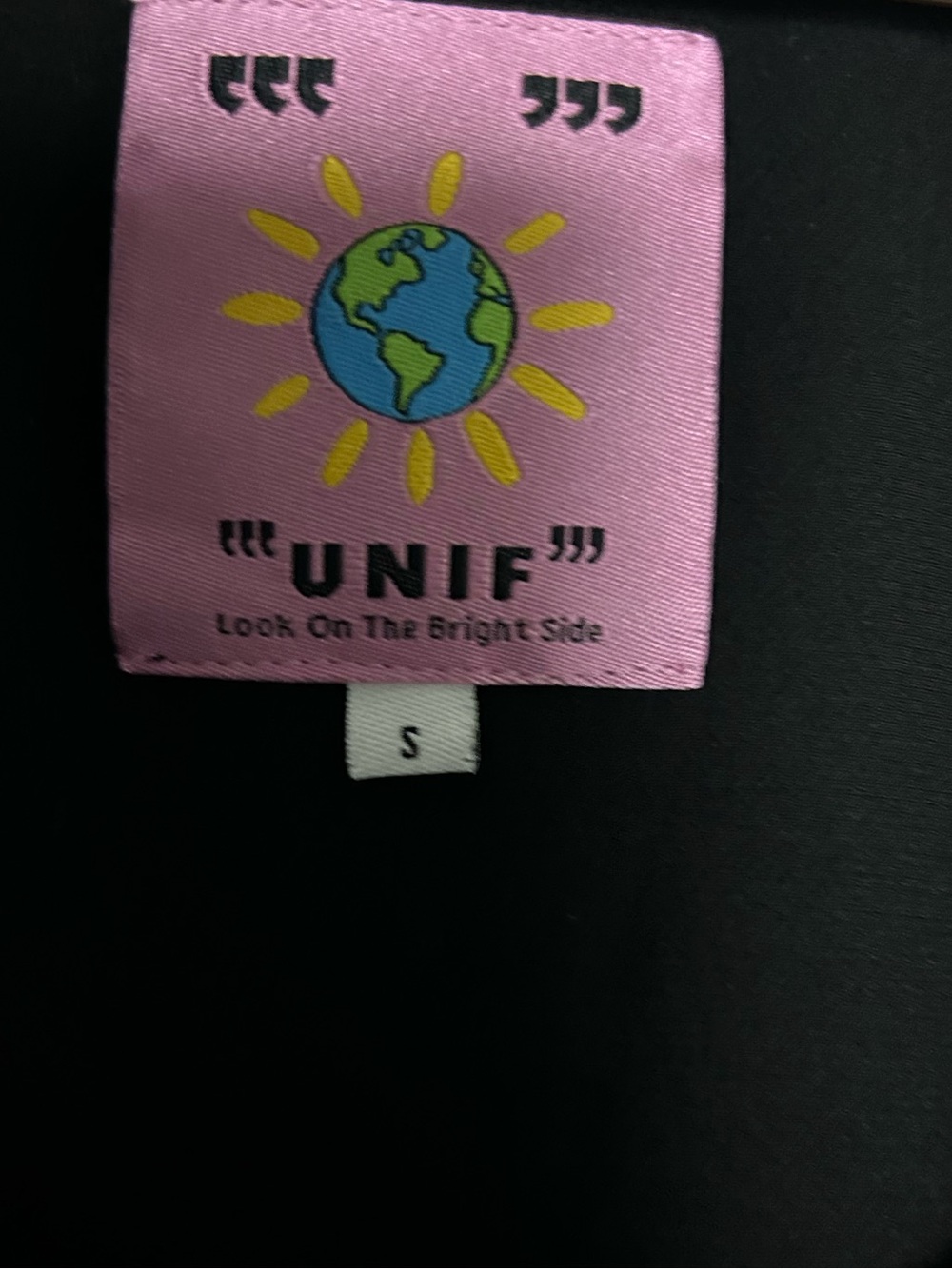 NWOT UNIF Serene Black Mini Dress Size S - Picture 6 of 7